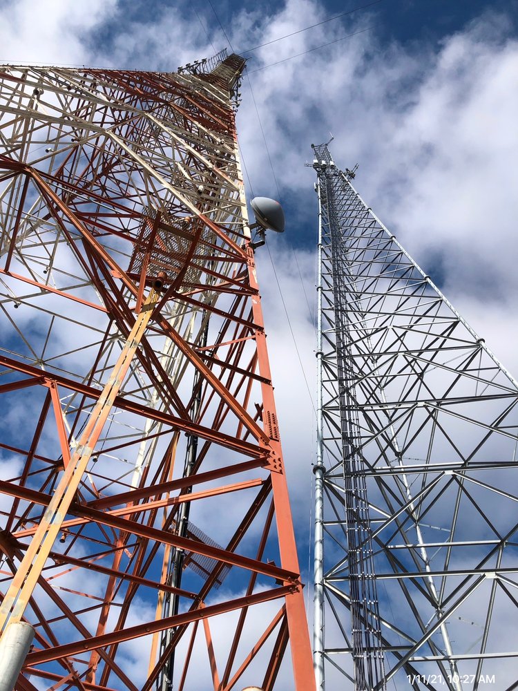 Tower stack, structural steel going up